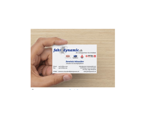 Fahrdynamic Automobile AG - Businesscard