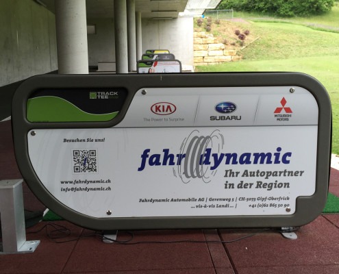Fahrdynamic Automobile AG - Golfplatzwerbung 2014