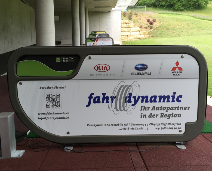 Fahrdynamic Automobile AG - Golfplatzwerbung 2014